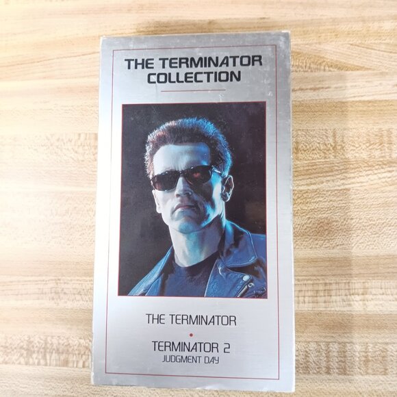 The Terminator Collection VHS T2 James Cameron Schwarzenegger Furlong  sci fi VG - Picture 3 of 9